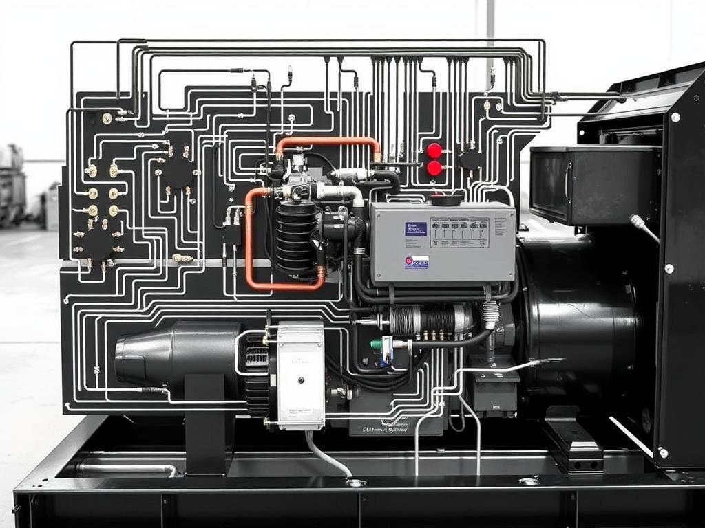 Примеры и объяснения электрических схем дизельных генераторов